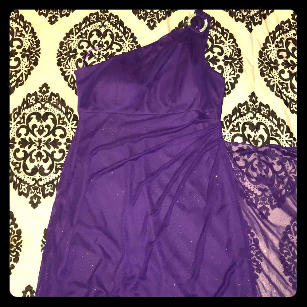 R&M Richards Royal Purple Prom Gown